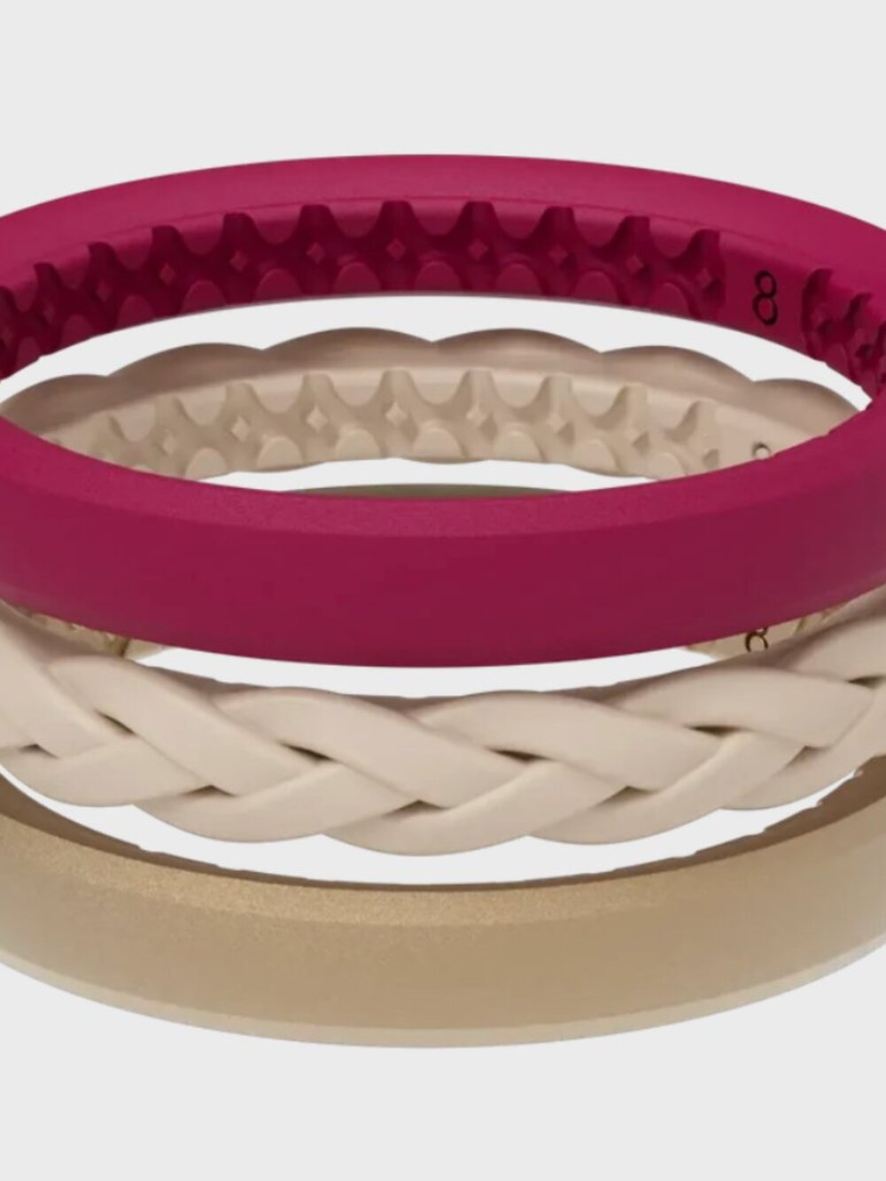 Groove Life Everly Stackable Silicone Ring Set, Size 5 (New)